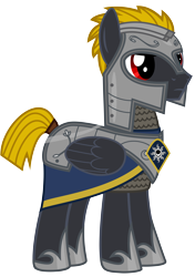 Size: 10000x14167 | Tagged: safe, artist:xenoneal, oc, oc only, oc:alpenglow, species:pegasus, species:pony, absurd resolution, armor, male, simple background, solo, stallion, transparent background, vector