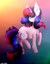 Size: 900x1152 | Tagged: safe, artist:purediamond360, character:starlight glimmer, character:sunset shimmer, species:pony, species:unicorn, chest fluff, ear fluff, female, fluffy, fusion, mare, solo