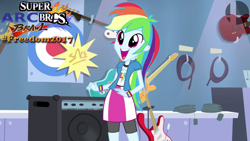 Size: 1920x1080 | Tagged: safe, artist:arcgaming91, edit, edited screencap, screencap, character:rainbow dash, episode:guitar centered, g4, my little pony: equestria girls, my little pony:equestria girls, female, solo