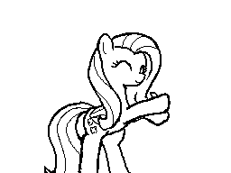 Size: 256x192 | Tagged: safe, artist:astevenamedwolf, character:fluttershy, species:pegasus, species:pony, animated, bipedal, black and white, cute, dancing, eyes closed, female, flipnote, flipnote studio, folded wings, frame by frame, gif, grayscale, hoofy-kicks, monochrome, shyabetes, smiling, solo, wings