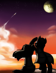 Size: 1515x1997 | Tagged: safe, artist:qbellas, species:pony, game:to the moon, mare in the moon, moon, ponies, ponified, to the moon
