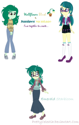 Size: 778x1238 | Tagged: safe, artist:prettycelestia, character:juniper montage, character:wallflower blush, equestria girls:forgotten friendship, equestria girls:movie magic, g4, my little pony: equestria girls, my little pony:equestria girls, spoiler:eqg specials, four eyes, fusion, gem fusion, glasses, multiple eyes, steven universe