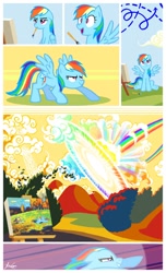 Size: 800x1318 | Tagged: safe, artist:janeesper, character:rainbow dash, g4, my little pony: friendship is magic, comic, paintbrush, painting, sonic rainboom, wassily kandinsky