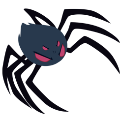 Size: 800x800 | Tagged: safe, artist:sakatagintoki117, episode:luna eclipsed, g4, my little pony: friendship is magic, ambiguous gender, red eyes, simple background, solo, spider, transparent background, vector