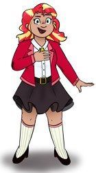 Size: 880x1570 | Tagged: safe, artist:rivalcat, character:sunset shimmer, my little pony:equestria girls, female, heathers, heathers the musical, human coloration, simple background, solo, transparent background