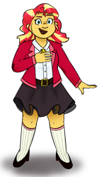 Size: 880x1570 | Tagged: safe, artist:rivalcat, character:sunset shimmer, my little pony:equestria girls, female, heathers, heathers the musical, simple background, solo, transparent background