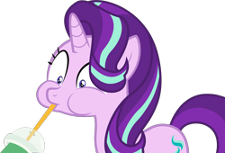 Size: 4949x3360 | Tagged: safe, artist:akakun, artist:akakunda, character:starlight glimmer, species:pony, episode:the parent map, g4, simple background, smoothie, transparent background, vector