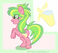 Size: 933x856 | Tagged: safe, artist:dreamyeevee, character:lemon zest, species:earth pony, species:pony, my little pony:equestria girls, cute, equestria girls ponified, female, ponified, solo, zestabetes
