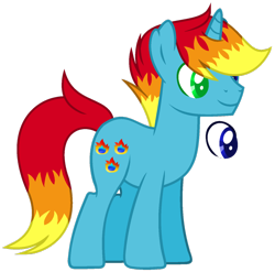 Size: 1024x1010 | Tagged: safe, artist:bloodlover2222, oc, oc:flaming drop, species:pony, species:unicorn, colored pupils, male, simple background, solo, stallion, transparent background