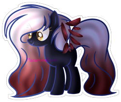 Size: 1674x1406 | Tagged: safe, artist:macaroonburst, oc, oc:kip, species:pony, artificial wings, augmented, colored pupils, female, magic, magic wings, original species, simple background, solo, transparent background, white outline, wings