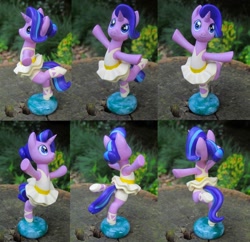 Size: 1024x992 | Tagged: safe, artist:daisymane, character:starlight glimmer, species:pony, species:unicorn, ballerina, ballet, clothing, dancing, female, glimmerina, sculpture, solo, standing, standing on one leg, traditional art, tutu