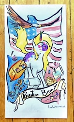 Size: 1024x1677 | Tagged: safe, artist:colorsceempainting, bastion brony, france, paint, painting, solo, traditional art, united states, watercolor painting