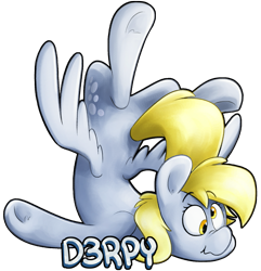 Size: 1671x1732 | Tagged: safe, artist:luximus17, character:derpy hooves, species:pegasus, species:pony, clumsy, cute, derpabetes, female, mare, name, simple background, solo, spread wings, transparent background, wings