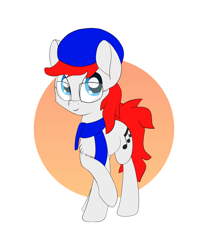Size: 2500x3000 | Tagged: safe, artist:litrojia, oc, oc only, oc:apex soundwave, species:earth pony, species:pony, chest fluff, clothing, glasses, hat, male, scarf, solo, stallion