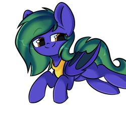Size: 2000x2000 | Tagged: safe, artist:thieftea, oc, oc only, species:bat pony, species:pony, bat pony oc, bat wings, choker, commission, digital art, green hair, green mane, green tail, high res, male, prone, simple background, smiling, solo, stallion, transparent background, ych result