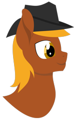 Size: 3003x4891 | Tagged: safe, artist:alltimemine, oc, oc only, oc:calamity, species:pegasus, species:pony, fallout equestria, bust, dashite, fanfic, fanfic art, inkscape, lineless, male, portrait, profile, simple background, smiling, solo, transparent background, vector