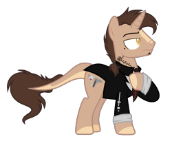 Size: 1549x1269 | Tagged: safe, artist:nightmarye, oc, oc:lucas, species:pony, species:unicorn, clothing, male, simple background, solo, stallion, transparent background