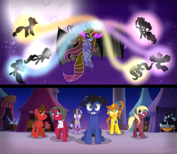 Size: 1690x1468 | Tagged: safe, artist:rainbow15s, character:applejack, character:fluttershy, character:pinkie pie, character:rainbow dash, character:rarity, character:twilight sparkle, character:twilight sparkle (alicorn), species:alicorn, species:pony, ace attorney, apollo justice, athena cykes, crossover, kristoph gavin, mane six, maya fey, miles edgeworth, movie, phoenix wright, ponified