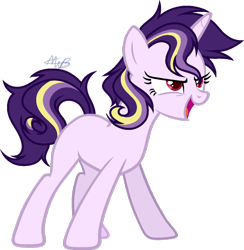 Size: 1024x1049 | Tagged: safe, artist:nightmarye, base used, oc, oc only, parent:sunset shimmer, parent:twilight sparkle, parents:sunsetsparkle, species:pony, species:unicorn, female, magical lesbian spawn, mare, offspring, simple background, solo, transparent background