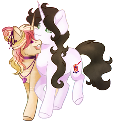 Size: 870x910 | Tagged: safe, artist:bloodlover2222, oc, oc only, oc:morning glory, species:pony, species:unicorn, female, male, mare, oc x oc, shipping, simple background, stallion, straight, transparent background