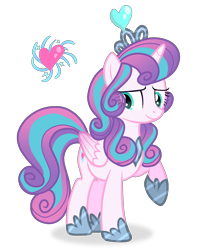 Size: 1629x1978 | Tagged: safe, artist:rainbow15s, character:princess flurry heart, species:alicorn, species:pony, female, next generation, older, older flurry heart, simple background, solo, teenage flurry heart, teenager, transparent background