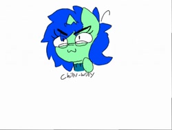 Size: 512x387 | Tagged: safe, artist:chillywilly, oc, oc:chilly willy, species:pony, bust, silly face