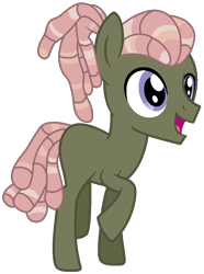 Size: 706x949 | Tagged: safe, artist:otakuchicky1, oc, parent:burnt oak, parent:tree hugger, species:earth pony, species:pony, male, offspring, simple background, solo, teenager, transparent background