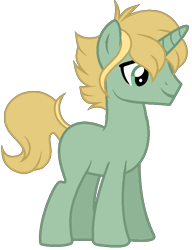 Size: 649x845 | Tagged: safe, artist:otakuchicky1, oc, parent:doctor caballeron, species:pony, species:unicorn, male, offspring, parent:dear darling, simple background, solo, stallion, transparent background