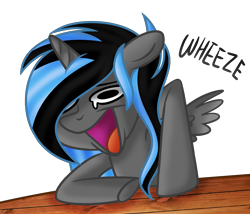 Size: 2240x1920 | Tagged: safe, artist:bloodlover2222, base used, oc, oc only, oc:color blind, species:alicorn, species:pony, female, meme, solo, wheeze