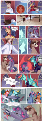 Size: 1496x4144 | Tagged: safe, artist:xjenn9fusion, commissioner:bigonionbean, writer:bigonionbean, oc, oc:king speedy hooves, oc:princess mythic majestic, oc:princess sincere scholar, oc:queen galaxia, oc:tommy the human, species:alicorn, species:human, species:pony, comic:fusing the fusions, comic:time of the fusions, alicorn oc, canterlot, canterlot castle, chair, clothing, comic, courting, crying, dialogue, dining table, faint, father and son, female, foaming at the mouth, food, fusion, fusion:king speedy hooves, fusion:princess mythic majestic, fusion:princess sincere scholar, fusion:queen galaxia, human oc, humanized, impact, magic, male, medical pony, mother and son, night, on the floor, panicking, random ponies, seizure, semi-grimdark series, shaking, slam, spread wings, stretcher, suggestive series, teary eyes, tomato, traditional royal canterlot voice, transformation