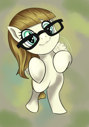 Size: 2894x4093 | Tagged: safe, artist:chrisgotjar, character:zipporwhill, species:pegasus, species:pony, newbie artist training grounds, cute, female, filly, flying, glasses, solo, zipporbetes