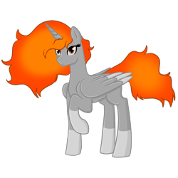 Size: 1000x1000 | Tagged: safe, artist:sevenserenity, oc, species:alicorn, species:pony, alicorn oc, commission, fire, simple background, socks (coat marking), solo, transparent background