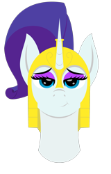 Size: 1917x3000 | Tagged: safe, artist:alltimemine, character:rarity, species:pony, species:unicorn, bedroom eyes, bust, female, guard armor, helmet, horn, inkscape, lineless, looking at you, mare, portrait, royal guard armor, royal guard rarity, simple background, smiling, solo, transparent background, vector