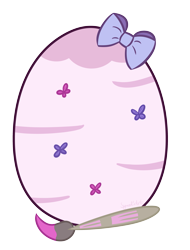 Size: 2599x3422 | Tagged: safe, artist:syncedsart, oc, oc:willow streaks, species:pony, clip studio paint, cute, digital art, drawing, easter egg, egg, high res, simple background, transparent background