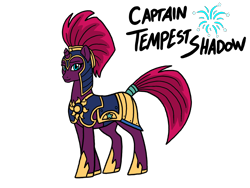 Size: 2048x1536 | Tagged: safe, artist:melspyrose, character:tempest shadow, species:pony, broken horn, cute, female, horn, royal guard, royal guard armor, simple background, solo, tempest becomes a royal guard, tempestbetes, transparent background