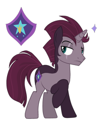 Size: 1523x1900 | Tagged: safe, artist:rainbow15s, oc, oc:alpha victor, parent:tempest shadow, species:pony, species:unicorn, crossover, crossover ship offspring, interspecies offspring, madagascar, male, offspring, parent:skipper, stallion, the penguins of madagascar