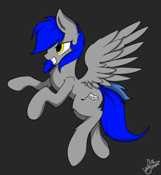 Size: 1100x1200 | Tagged: safe, artist:llhopell, oc, species:pegasus, species:pony, simple background, smiling, wings