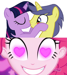 Size: 852x955 | Tagged: safe, artist:mlpfan3991, character:comet tail, character:pinkie pie, character:twilight sparkle, ship:cometlight, episode:coinky-dink world, eqg summertime shorts, g4, my little pony: equestria girls, my little pony:equestria girls, female, male, meme, pinkie's eyes, shipping, shipping domino, straight