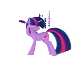 Size: 1815x1390 | Tagged: safe, artist:ciscoql, character:twilight sparkle, character:twilight sparkle (unicorn), species:pony, species:unicorn, g4, annoyed, eyes closed, female, mare, raised hoof, simple background, solo, white background