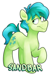 Size: 1280x1868 | Tagged: safe, artist:luximus17, character:sandbar, species:earth pony, species:pony, chest fluff, cute, lidded eyes, male, no nostrils, sandabetes, simple background, solo, teenager, transparent background