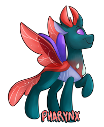 Size: 1280x1564 | Tagged: safe, artist:luximus17, character:pharynx, character:prince pharynx, species:changeling, species:reformed changeling, male, pharybetes, profile, simple background, solo, transparent background