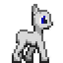 Size: 128x128 | Tagged: safe, artist:kelvin shadewing, species:pony, animated, base, female, gif, looking forward, mare, pixel art, simple background, sprite, template, transparent background, walking