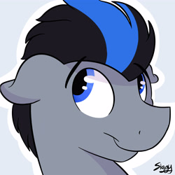 Size: 5000x5000 | Tagged: safe, artist:siggyderp, oc, oc only, species:pony, commission, icon, male, profile picture, signature, solo, stallion