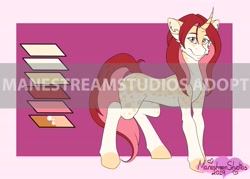 Size: 3500x2500 | Tagged: safe, artist:manestreamstudios, oc, species:pony, species:unicorn, adoptable, commission, solo, your character here