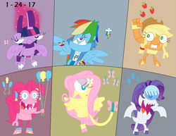 Size: 2203x1698 | Tagged: safe, artist:worldofcaitlyn, character:applejack, character:fluttershy, character:pinkie pie, character:rainbow dash, character:rarity, character:twilight sparkle, character:twilight sparkle (alicorn), species:alicorn, species:pony, crossover, cutie mark, lego, mane six, mixels, species swap