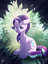 Size: 1500x2000 | Tagged: safe, artist:laptop-pone, character:starlight glimmer, species:pony, species:unicorn, g4, cute, female, floppy ears, glimmerbetes, looking at you, mare, sitting, smiling, solo