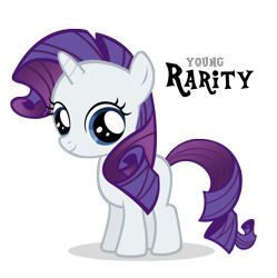 Size: 4525x4545 | Tagged: safe, artist:blackm3sh, character:rarity, absurd resolution, filly, simple background, transparent background, vector, younger