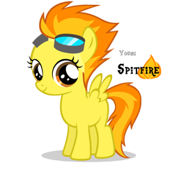 Size: 4400x4400 | Tagged: safe, artist:blackm3sh, character:spitfire, absurd resolution, filly, simple background, transparent background, vector, younger