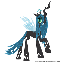 Size: 6000x6177 | Tagged: safe, artist:blackm3sh, character:queen chrysalis, species:changeling, absurd resolution, changeling queen, female, simple background, transparent background, vector