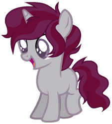 Size: 584x650 | Tagged: safe, artist:otakuchicky1, base used, oc, parent:cayenne, parent:king sombra, species:pony, species:unicorn, colt, male, offspring, simple background, solo, transparent background